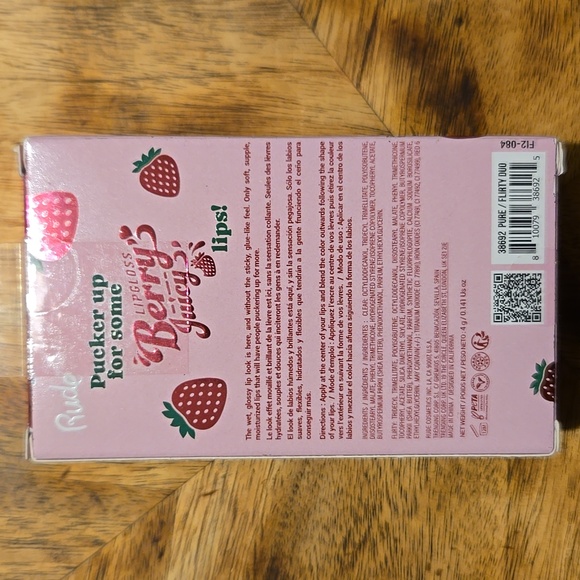 Rude Berry Juicy Lip Gloss Set 2 Piece Set - Picture 2 of 6